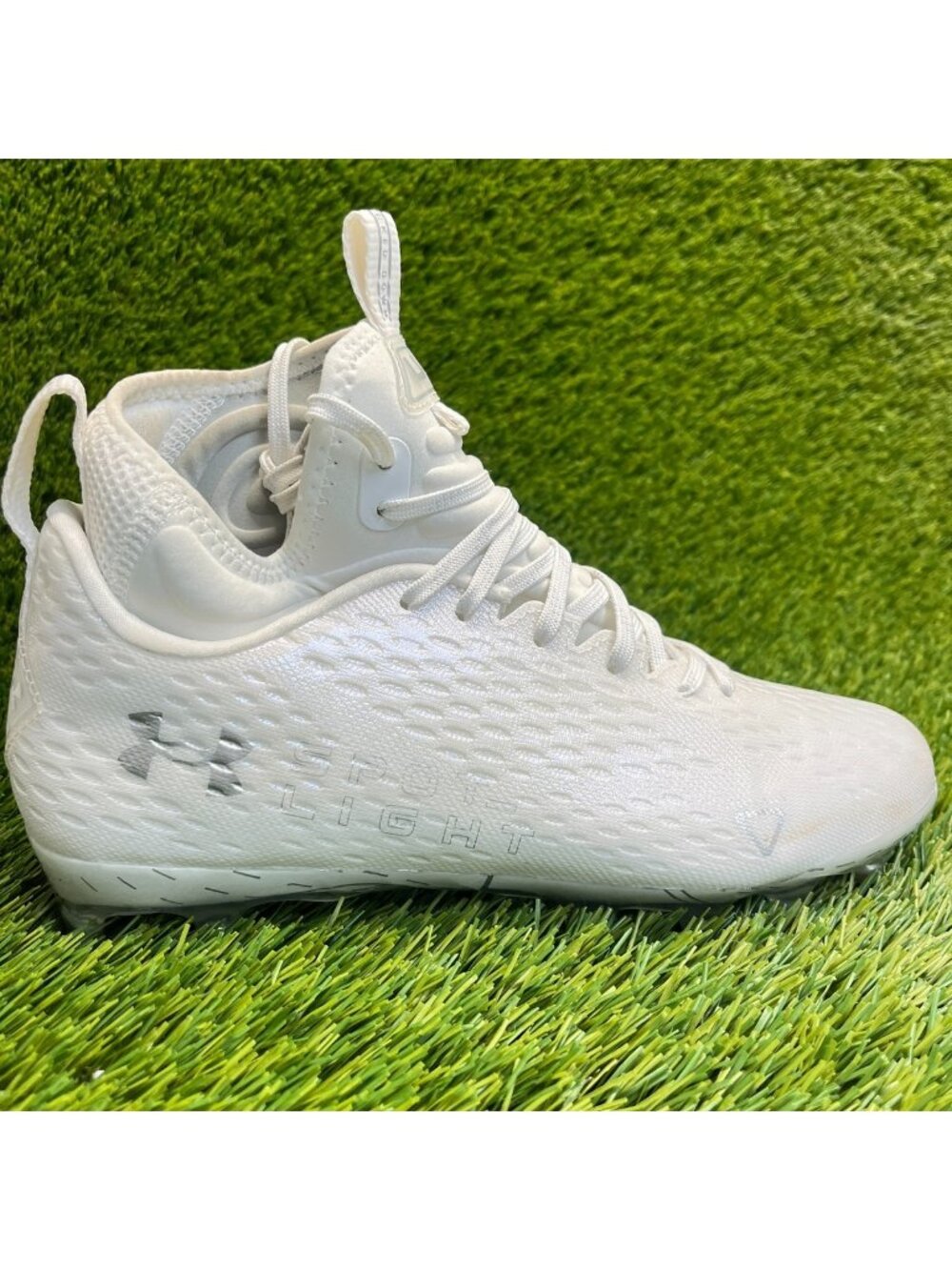Under Armour Spotlight Lux MC 2.0 Mens Size 8.5‎ White Running Football Cleats